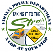 Vidalia Police Department A Cop at your Stop logo.